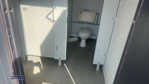 Grey toilet/shower container - 25