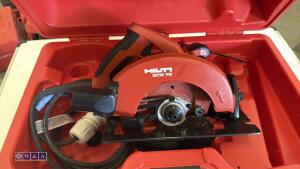 HILTI SCW70 110v circular saw c/w case (HT0031073)