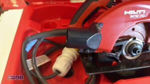 HILTI SCW70 110v circular saw c/w case (HT0031073) - 3