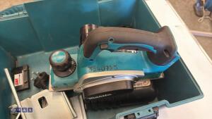 MAKITA DKP180 18v planer c/w case (3340755) - 2