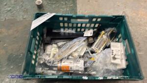 Tray of ironmongery hinges, hasp & staples - 2