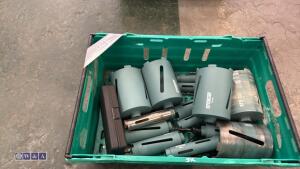 Tray of core drill bits - 2