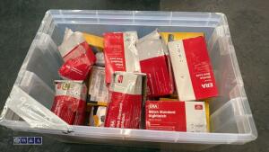 Box of ironmongery handles, locks & levers