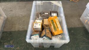Tray of raw bolts