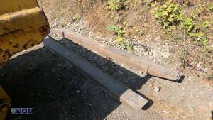 Pair of forklift tine extensions - 2