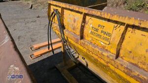 Hydraulic tipping skip c/w quick release coupling - 5