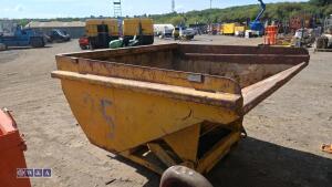 Hydraulic tipping skip c/w quick release coupling - 4