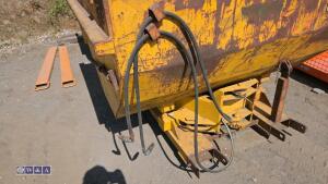 Hydraulic tipping skip c/w quick release coupling - 5