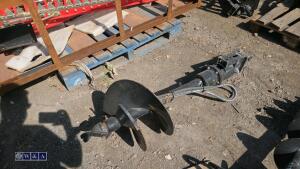 Hydraulic machine auger c/w lines (25mm pins) - 4