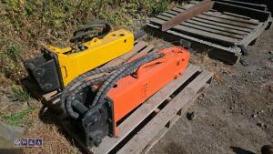 NPK hydraulic machine breaker c/w hoses (40mm pins)