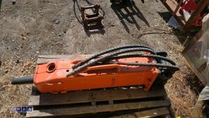 NPK hydraulic machine breaker c/w hoses (40mm pins) - 4