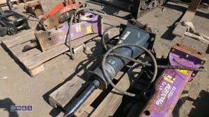 BOBCAT hydraulic machine breaker c/w lines (35mm pins)