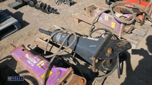 BOBCAT hydraulic machine breaker c/w lines (35mm pins) - 4
