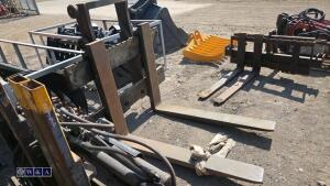 Forks & backplate (removed from 7t forklift)