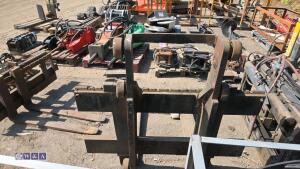 Forks & backplate (removed from 7t forklift) - 4