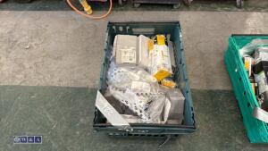 Tray of door handles, locks etc - 4