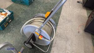 HOZELOCK & TITAN 40m hose reel c/w wheels - 5