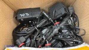 Box of 240v portable light charers & in car chargers - 3