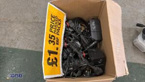 Box of 240v portable light charers & in car chargers - 4