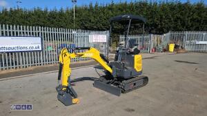 2026 STRV SV20R rubber tracked excavator (s/n: E02052) with bucket, blade, piped & thumb