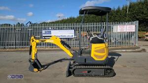 2026 STRV SV20R rubber tracked excavator (s/n: E02052) with bucket, blade, piped & thumb - 2