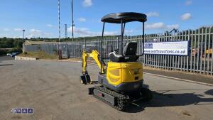 2026 STRV SV20R rubber tracked excavator (s/n: E02052) with bucket, blade, piped & thumb - 3