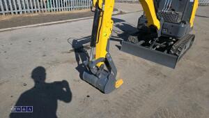 2026 STRV SV20R rubber tracked excavator (s/n: E02052) with bucket, blade, piped & thumb - 19
