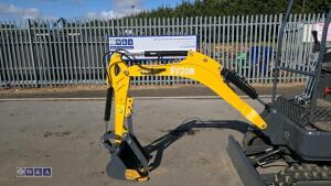 2026 STRV SV20R rubber tracked excavator (s/n: E02052) with bucket, blade, piped & thumb - 20