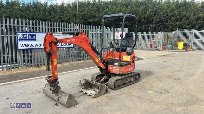 Kubota u17-3 c/w red key 3 buckets