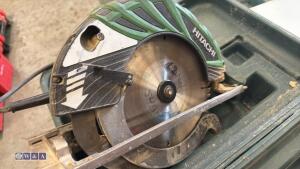 HITACHI C9U2 110v 9'' circular saw c/w case - 2
