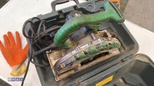 HITACHI 7'' 110v circular saw c/w case - 2
