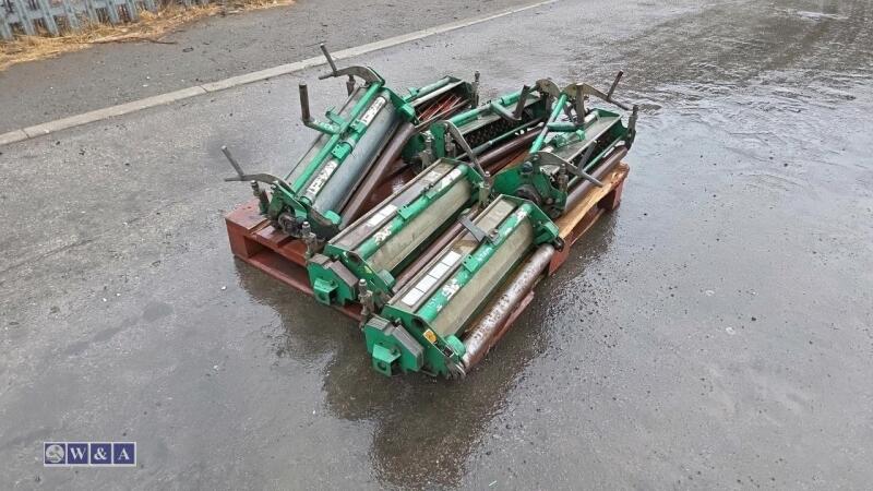 3 x Cyilinder mower units & 3 x scarifier units