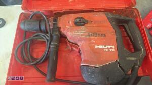 HILTI TE70 110v breaker c/w case (3175753)