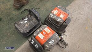 2 x HUSQVARNA batteries & 3 x chargers (598)(200)(201) - 2