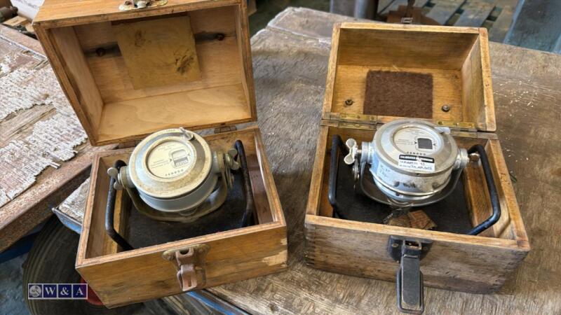 2 x FERODO brake testig meters c/w case