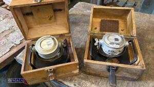 2 x FERODO brake testig meters c/w case