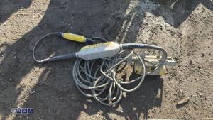 WACKER NEUSON 110v high frequency vibrating poker c/w nibbler (3454870)