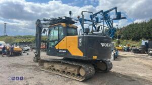 2018 VOLVO EC140 steel tracked excavator - 3