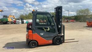 TOYOTA Toreno 18 gas driven forklift truck S/n: with duplex mast & cab - 6
