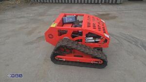 Rubber tracked petrol remote control mower (unused) - 2