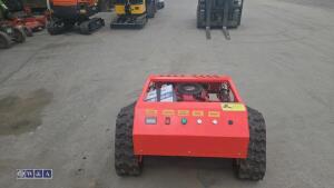 Rubber tracked petrol remote control mower (unused) - 4