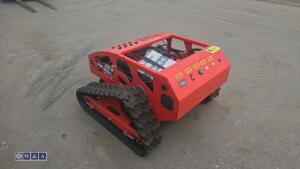 Rubber tracked petrol remote control mower (unused) - 5