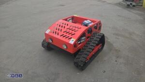 Rubber tracked petrol remote control mower (unused) - 7