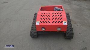 Rubber tracked petrol remote control mower (unused) - 8