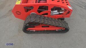 Rubber tracked petrol remote control mower (unused) - 11
