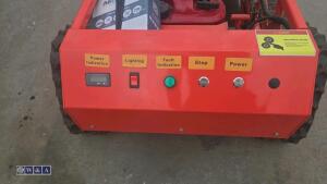 Rubber tracked petrol remote control mower (unused) - 16