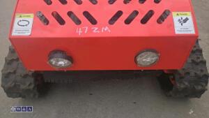 Rubber tracked petrol remote control mower (unused) - 17