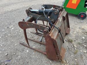 3ft Skidsteer hydraulic muck grab - 4