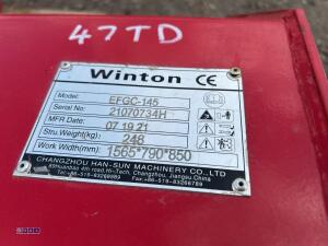 2021 WINTON 1.45m heavy duty flail mower c/w PTO shaft - 9