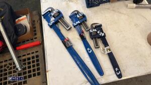 3 x adjustable spanners